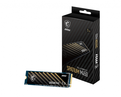 SPATIUM M450 PCIE 4.0 NVME M.2 1TB SSD M2 1TB MSI SPATIUM M450 PCIE 40 NVME  SPATIUM M450 PCIE 4.0 NVME M.2 1TB