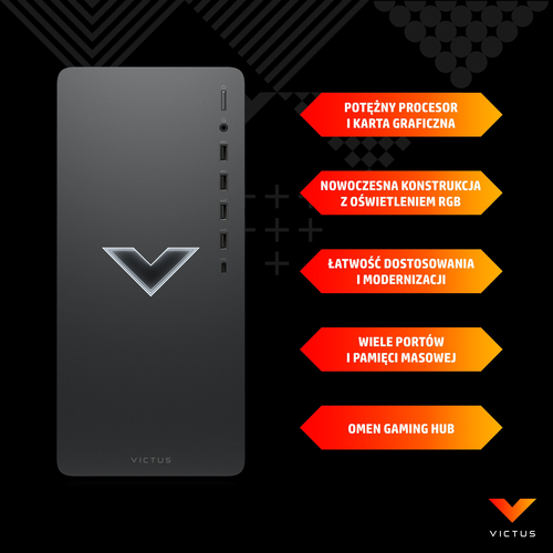 PC HP Victus 677G0EA TG02-0002nw i5-12400F/16GB RAM/RTX3060 12GB/512GB SSD + 1TB/Win11