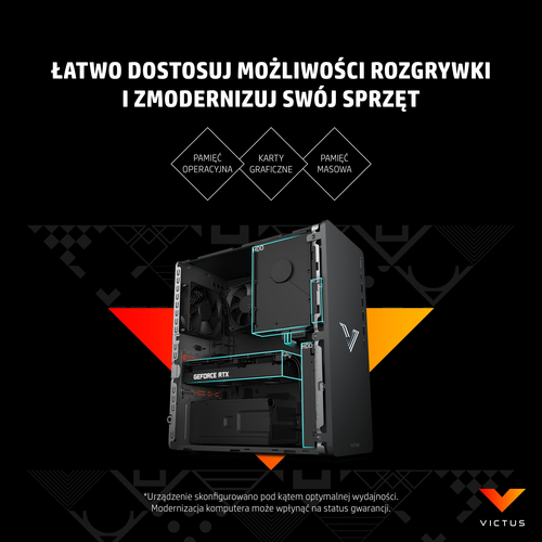 PC HP Victus 677G0EA TG02-0002nw i5-12400F/16GB RAM/RTX3060 12GB/512GB SSD + 1TB/Win11