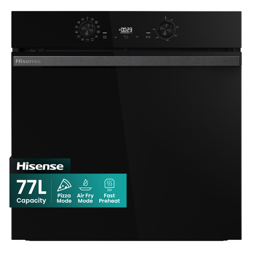 Hisense Hi2 BI626PBUPUK Electric Pyrolytic Oven - Jet Black, Black - image 1