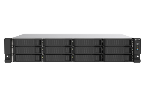 QNAP TS-1253DU-RP NAS Стойка (2U) Процессор Intel® Celeron® J4125 4 GB DDR4 0 TB QNAP QTS Алюминий, Черный