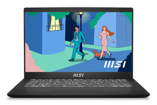MSI Modern 14 C12M-639UK Intel® Core™ i5 i5-1235U Ноутбук 35,6 cm (14") Full HD 8 GB DDR4-SDRAM 512 GB Твердотельный накопитель (SSD) Wi-Fi 6 (802.11ax) Windows 11 Home Черный