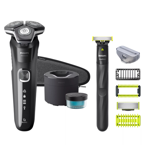 Philips SHAVER Series 5000 S5898/79 men's shaver Rotation shaver Trimmer Chrome