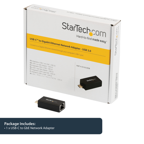 StarTech.com USB C to Gigabit Ethernet Adapter - 1Gbps NIC USB 3.0/USB 3.1 Type C Network Adapter - 1GbE USB-C to RJ45/LAN Port Thunderbolt 3 Compatible Windows – image 8