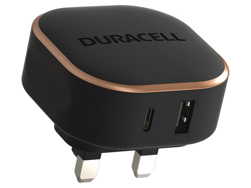 Duracell DRACUSB20-UK mobiliojo įrenginio kroviklis Juoda