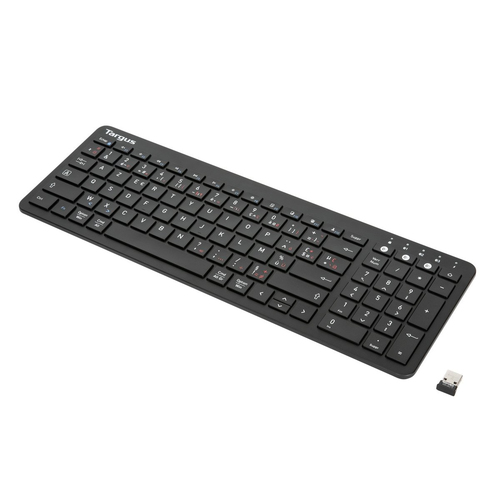 Targus AKB863FR клавиатура Универсальная Bluetooth AZERTY Французский Черный