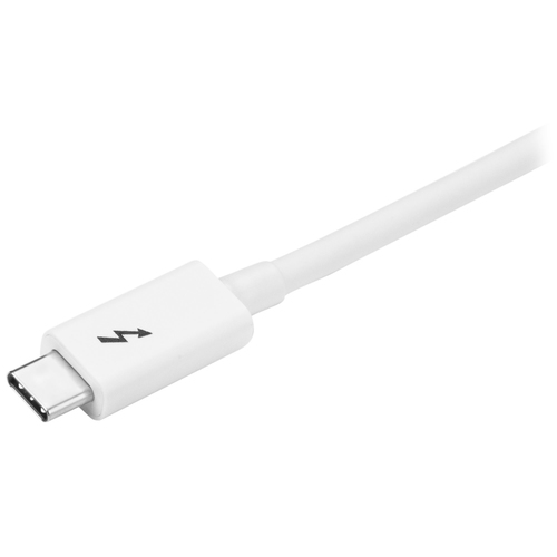 StarTech.com 3.3ft (1m) Thunderbolt 3 Cable, 20Gbps, 100W PD, 4K Video, Thunderbolt-Certified, Compatible w/ TB4/USB 3.2/DisplayPort Thunderbolt kabel 1m Hvid – billede 6