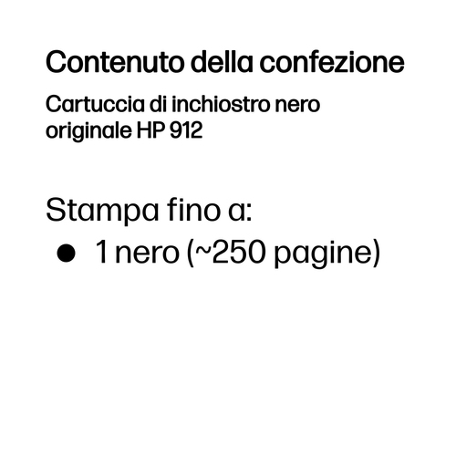 HP 912 – Cartuccia nero originale