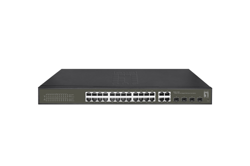 LevelOne GES-2128P сетевой коммутатор Управляемый L2 Gigabit Ethernet (10/100/1000) Питание по Ethernet (PoE) Черный