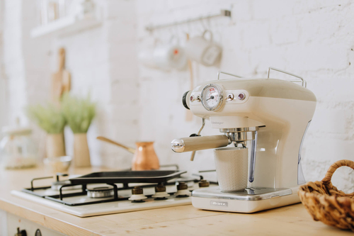 Ariete Vintage Espresso 1389 Coffee Machine - Beige, Brown,Cream - image 8