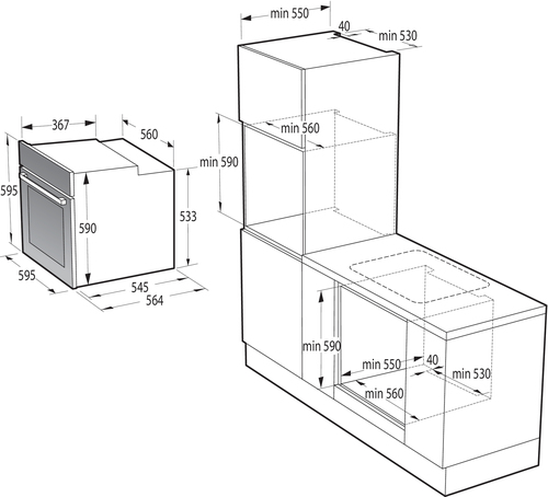 Hisense BSA65334PG oven – image 9