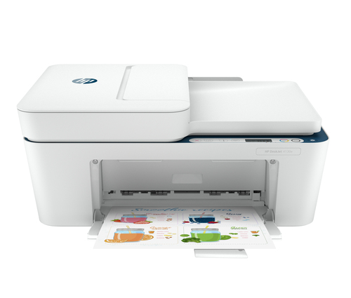 HP DeskJet Imprimante Tout-en-un HP 4130e, Couleur, Imprimante pour Domicile, Impression, copie, numérisation, envoi de télécopie mobile, Sans fil HP+ Éligibilité HP Instant Ink Imprimer depuis un téléphone ou une tablette Numériser vers PDF