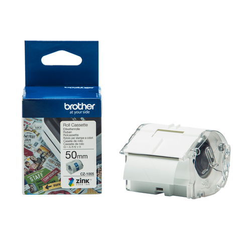 Brother Colour Label Printer 50mm Wide Roll Cassette Ref - image 1