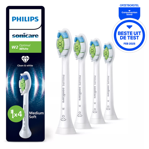 Philips Sonicare Optimal White HX6064/87 Wit (4 stuks) – Foto 3 van 3