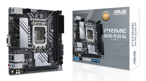 Asus Prime H610I-Plus D4-Csm Lga 1700 DDR4 Mini Itx Motherboard - 90MB1B20-M0EAYC - image 1