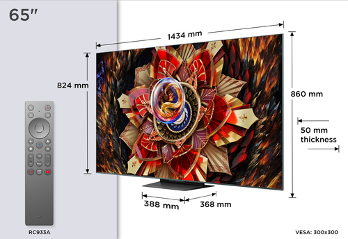 TCL 65C9K TV 165.1 cm (65") 4K Ultra HD Smart TV Wi-Fi Black 5800 cd/m² – image 2