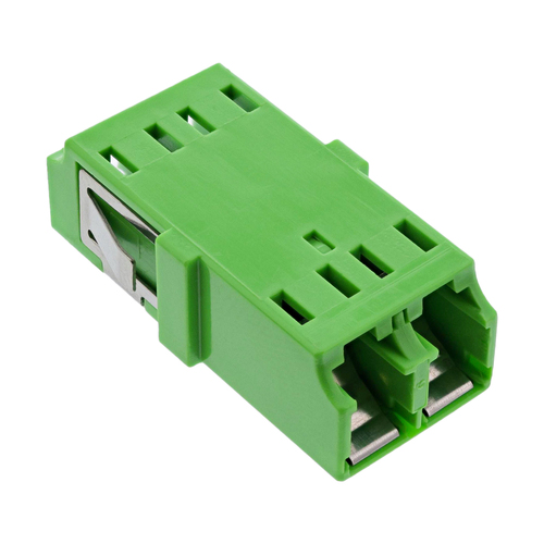 Product image: InLine Fiber Optical Adapter Duplex LC/LC SM Ceramic Sleeve green