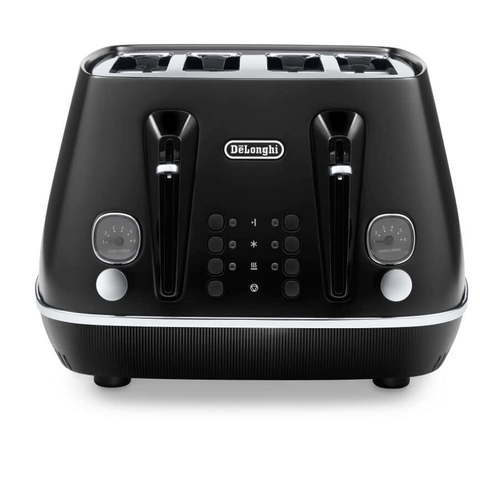 Delonghi 4 Slice Distinta X Stainless Steel Toaster Black Black - image 1