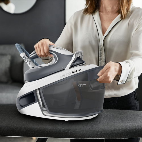 Tefal Express Airglide SV8020G0 Pressurised Steam Generator Iron - Grey / White, Grey - image 5