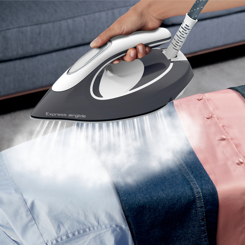 Tefal Express Airglide SV8020G0 Pressurised Steam Generator Iron - Grey / White, Grey - image 4