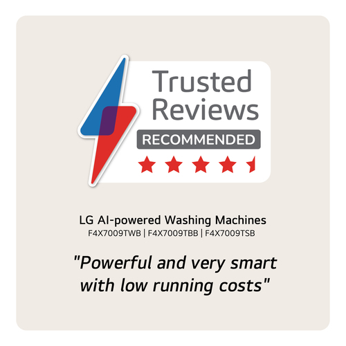LG F4X7009TWB 9kg TurboWash Steam Washing Machine - White - image 3