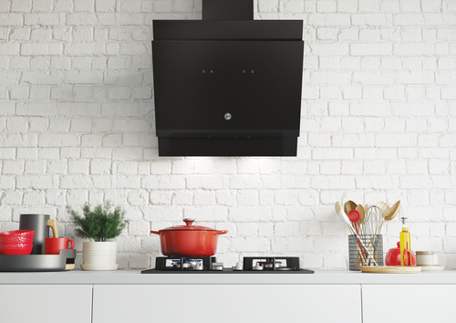 Hoover H-HOOD 300 HDG6DCK3BWIFI Wall-mounted Black 711 m³/h – image 2