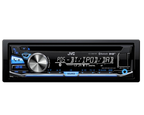 JVC KD-DB97BT-ANT car media receiver Black