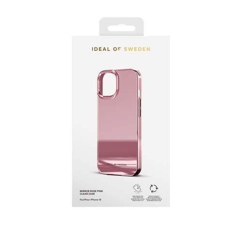 iDeal of Sweden Mirror Case iPhone 13 / 14 / 15 / 16e Mirror Rose Pink – image 2