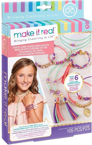 Make it Real Gold Link Seude