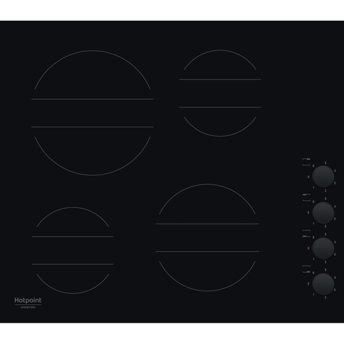 Hotpoint HR 639 C CM Черный Встроенный 58 cm Керамический 4 зона(ы)