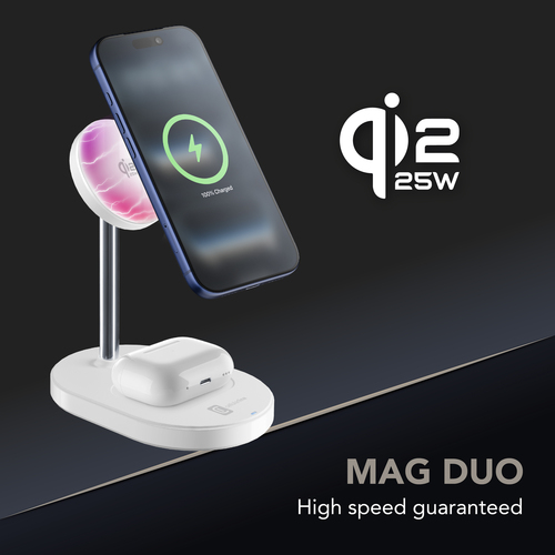 Cellularline MAG DUO 2IN1 WIRELESS CHARGING STATION – image 2
