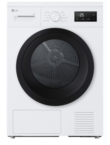 LG RNA1008NWK сушилка для белья Отдельно стоящий Фронтальная загрузка 8 kg Белый