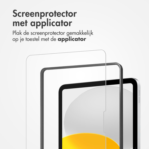 Accezz Glass screenprotector + Applicator iPad 10 (2022) 10.9 inch, afbeelding 3
