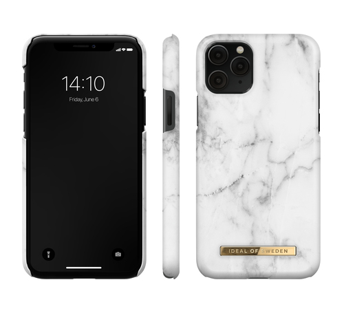 iDeal of Sweden Printed Case iPhone 11P/XS/X White Marble – image 2