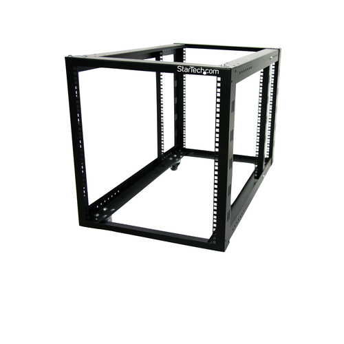 StarTech.com 12U 4 Post Server Equipment Open Frame Rack Cabinet w/ Adjustable Posts & Casters – image 4