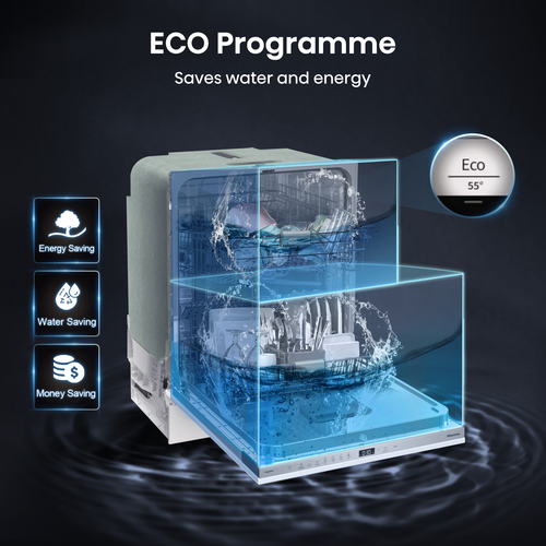 Hisense HV642C60UK dishwasher Fully built-in 14 place settings – image 8