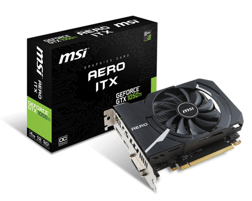 MSI AERO ITX GTX 1050 Ti 4G OC NVIDIA GeForce GTX 1050 Ti 4 GB GDDR5