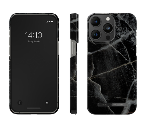iDeal of Sweden Printed Case MagSafe iPhone 14 Pro Max Black Thunder Marble – image 4