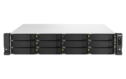 NAS QNAP TS-H1887XU-RP-E2334-16G / 18 BAHIAS / PROCESADOR INTEL XEON E-2334 / 16GB EN RAM / 2 PUERTOS DE RED 25G/1G/100M MAS 2 PUERTOS 10GBASE-T - TS-h1887XU-RP-E2334-16G