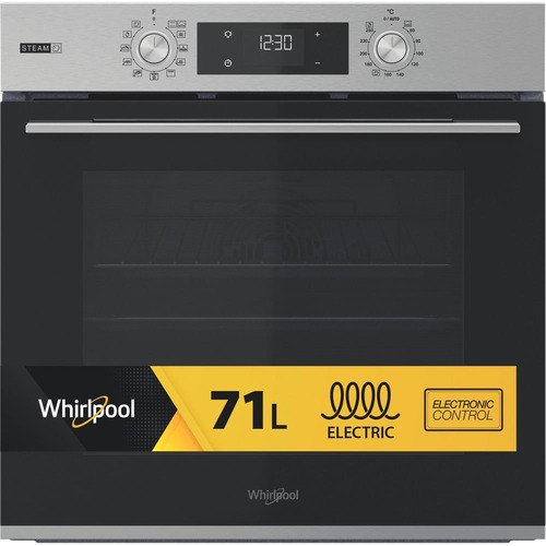 Whirlpool OMSK58HU1SX 71 L Черный, Нержавеющая сталь
