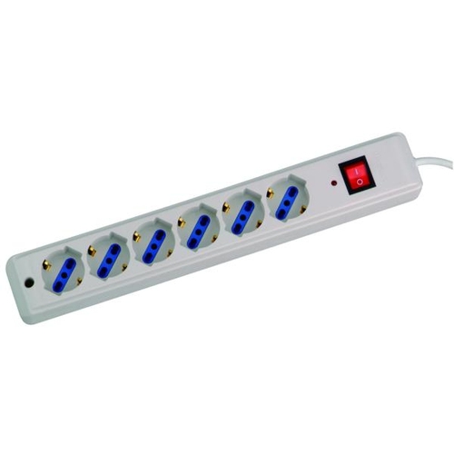 Nilox MULTIPRESA 6P. BIP/SCHUKO BIANCO