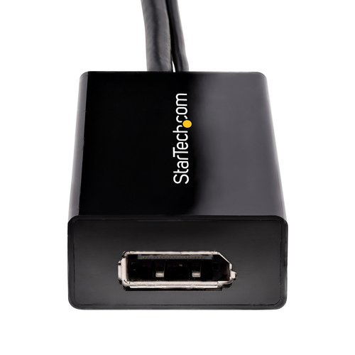 StarTech.com DVI to DisplayPort Adapter - USB Power - 1920 x 1200 - DVI to DisplayPort Converter - Video Adapter - DVI-D to DP (DVI2DP2) Videoadapter Sort – billede 2