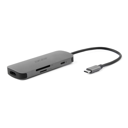 Acer 7in1 Type C Dongle Bedraad USB 3.2 Gen 1 (3.1 Gen 1) Type-C Zilver, afbeelding 4
