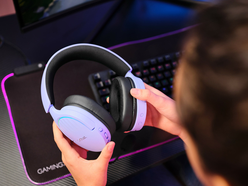 Trust Fayzo GXT491 Draadloze PC/PlayStation headset Paars, afbeelding 9