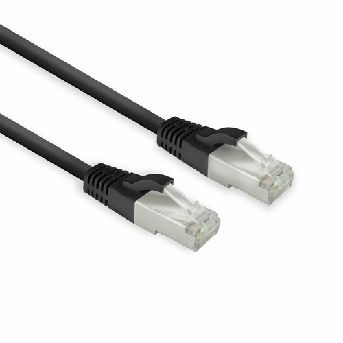 CAT8 U/FTP LSZH SLIM BK 0.25M. 1 stk
