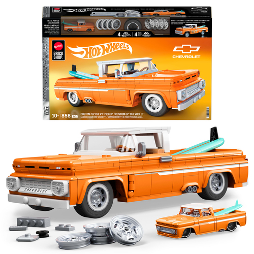 Brick Shop Hot Wheels Camioneta Custom 62 Chevy con 858 piezas