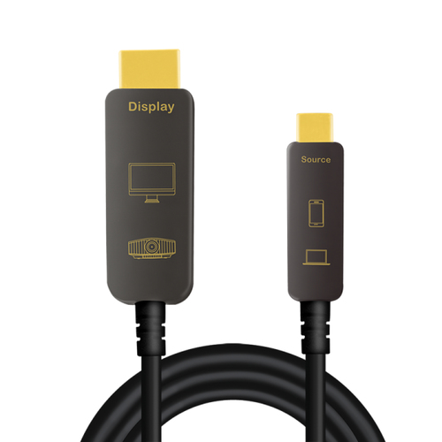 Logilink USB-C Kabel,C/M zu HDMI/M,4K/60Hz,AOC,10m zwart, afbeelding 3