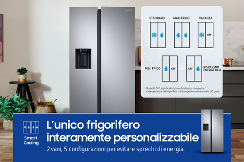 Samsung RS68A884CSL side-by-side refrigerator Freestanding – image 7