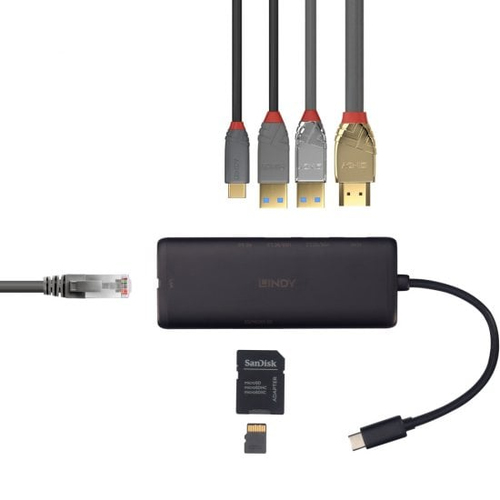 Lindy USB 3.2 Type C Laptop Mini Dock, afbeelding 5