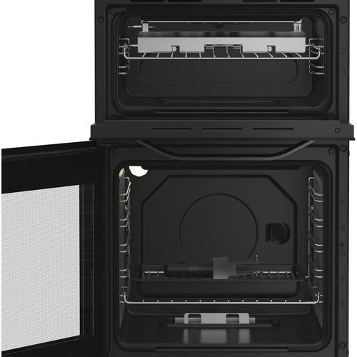 Hotpoint HTG5GCB 50cm wide Single Oven Gas Cooker - Black - A+/A Rated, Black - image 4